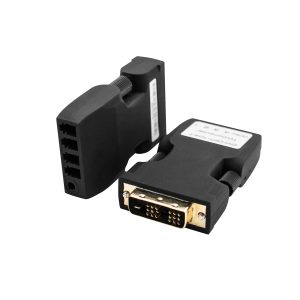 1920×1200@60Hz DVI Fiber Optic Extender 500m OM2 Multimode, 4-Fiber LC, EDID