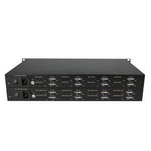 8-Channel DVI + 3.5mm Audio Fiber Optic Extender 20km Single-Mode Single-Fiber FC, 1920×1200@60Hz, Rack-Mount