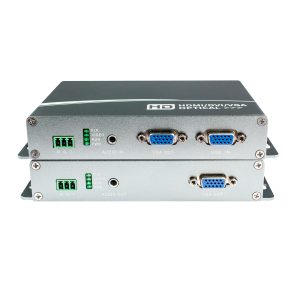1920×1200@60Hz VGA Fiber Optic Extender with Loop-Out, RS232 & Audio, 20km LC, USB KVM Version