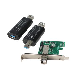 Mini USB 3.0/2.0/1.1 Fiber Optic Extender 5Gbps SuperSpeed, USB Fiber Extension up to 250m, LC Single-Mode Fiber