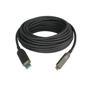 USB 3.1 Gen 2 Active Optical Cable Type-A Male to Type-C Male, 10Gbps, USB 2.0 Compatible, Up to 50m