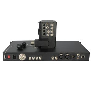 4K EFP 12G-SDI Broadcast Camera Fiber System, SMPTE Hybrid Camera Fiber Adapter + CCU Fiber Base Station, 10km+