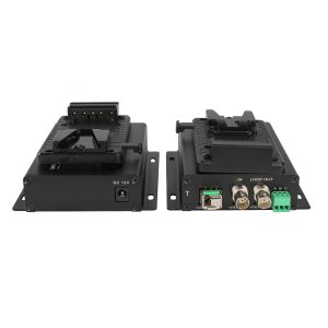 3G-SDI Fiber Optic Extender with SDI Loop Out, Reverse RS485 & TALLY, LC Fiber, V-Mount Battery Plate, Up to 20km