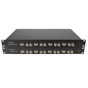 4-Channel MADI Fiber Optic Extender 20km, 64-Channel MADI over Fiber Converter, 1U Rack-Mount with 4-Fiber LC