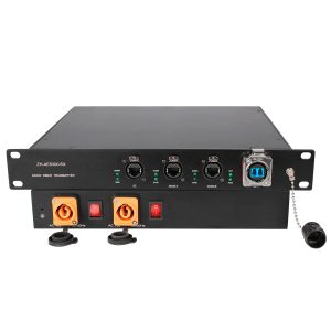 2-Channel AES50 Fiber Optic Extender 10km Single-Mode / 500m+ Multimode with Gigabit Ethernet