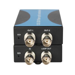12G-SDI Fiber Optic Extender 20km, 4K60, LC SFP Single-Mode Fiber, Supports SD/HD/3G/6G/12G-SDI