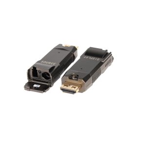 4K60 HDMI 2.0 Fiber Optic Extender, 18Gbps over Single OM3/OM4 LC Fiber, 300m Multimode