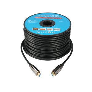 8K60 48Gbps HDMI 2.1 Active Optical Cable, 4K144, OM3 Multimode Fiber, Up to 100m