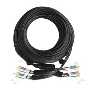 OM2 Multimode TPU Armored Fiber Optic Patch Cable 2/4/6/8/12 Core LC/SC/FC/ST UPC