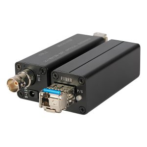 3G/HD-SDI Fiber Optic Extender 20km, 1080p60 SDI over Single-Mode LC SFP, FQ-SGV300-T/R
