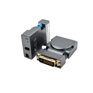 4096×2160@30Hz DVI 4K Fiber Optic Extender 750m Single-Mode Single-Fiber LC, EDID