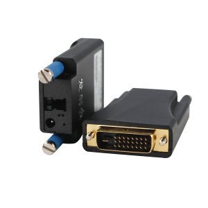 4096×2160@30Hz DVI 4K Fiber Optic Extender 1km Single-Mode Single-Fiber LC, EDID