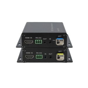 HDMI 1.4 Fiber Optic Extender with Bi-Directional RS232 & Stereo Audio, 10km Single-Mode LC, 1080p60
