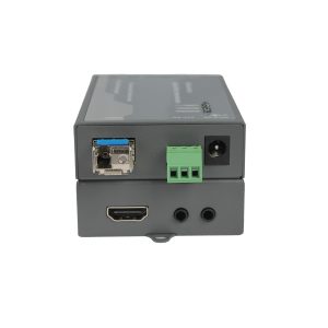 HDMI Fiber Optic Extender with Bi-Directional RS232 & Stereo Audio, 20km Single-Mode Fiber, 1080p60, HDMI 1.3