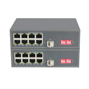 8-Port Gigabit Physically Isolated Fiber Media Converter with 10G SFP+, PoE Optional, TDM Transmission